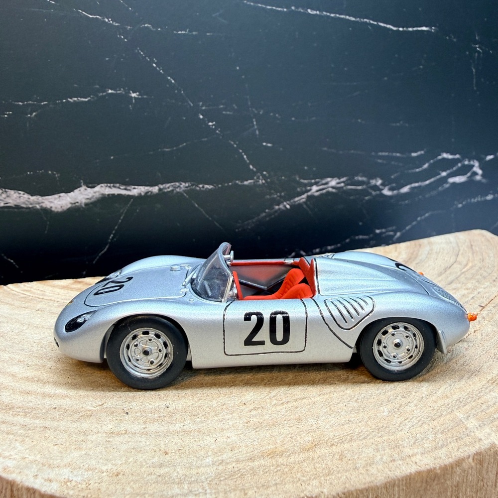 Minichamps 1:43 Porsche 718 RSK 1959 Silver Diecast Model Robb Brown Built